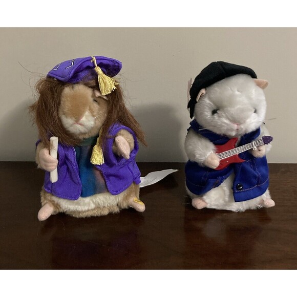 Gemmy Other - Lot of 2 Gemmy Dancing Hamsters Graduation Schools Out & Rock & Roll WORKS!